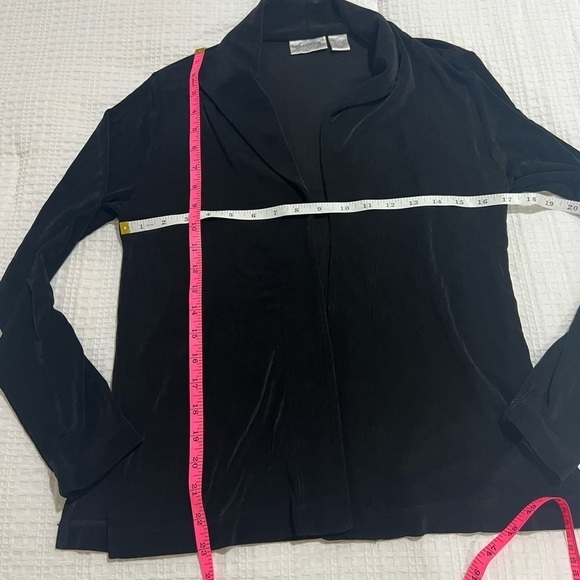 Chico’s traveler Black‎ open cardigan Size 0 - Picture 3 of 4
